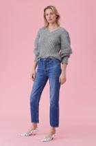 Rebecca Taylor Rebecca Taylor Lofty Alpaca Pullover Sweater Heather Grey, Size Medium