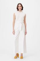 Rebecca Taylor Rebecca Taylor Tailored Silk & Stretch Modern Suiting Jumpsuit
