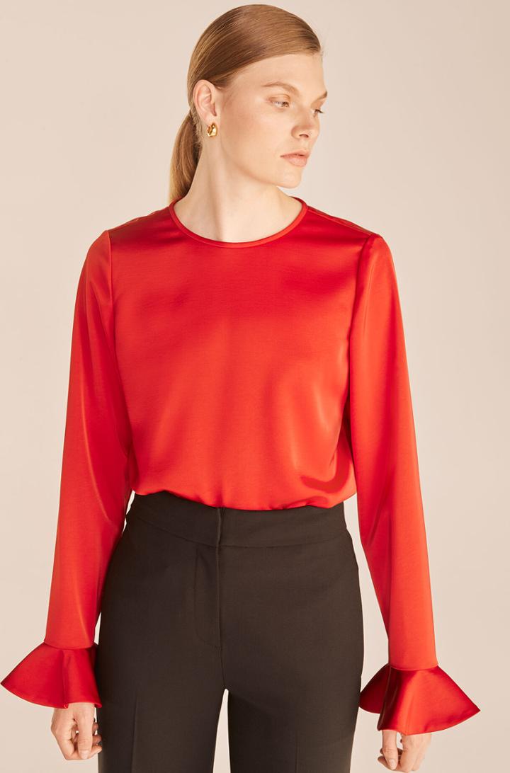 Rebecca Taylor Rebecca Taylor Ruffled Sleeve Blouse