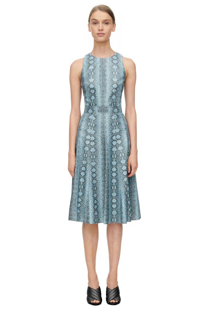 Rebecca Taylor Rebecca Taylor Sleeveless Snake Print Dress 0 Bluemarine