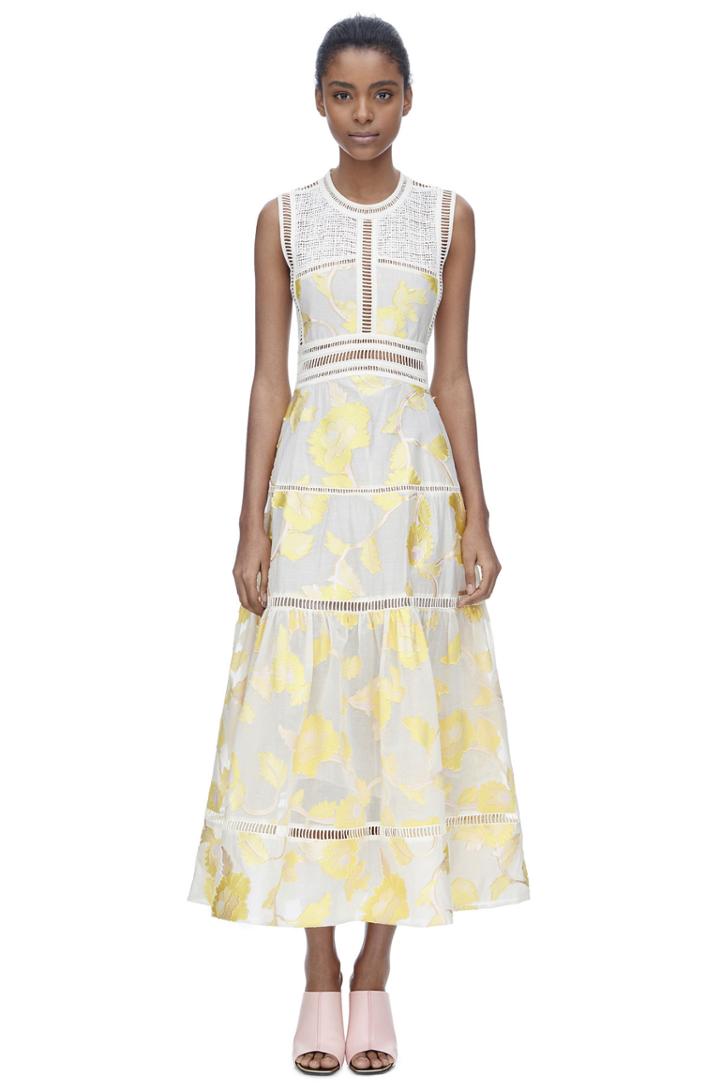 Rebecca Taylor Sleeveless Ella Fil Coupe Dress