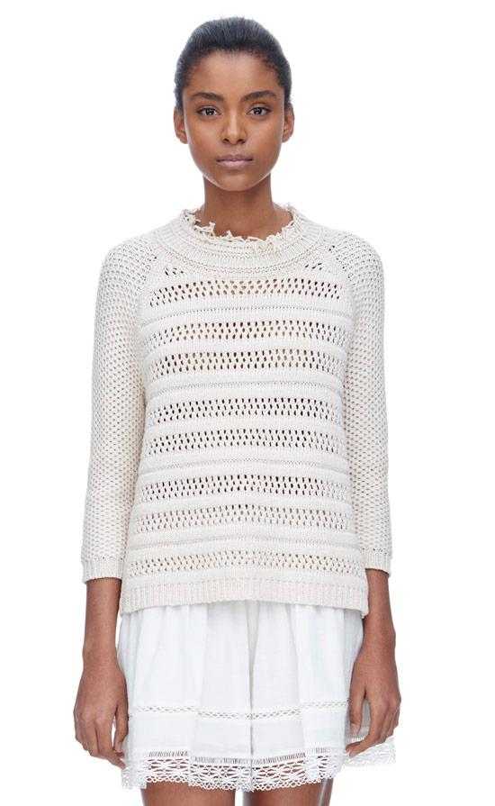 Rebecca Taylor Rebecca Taylor Ottoman Stripe Pullover