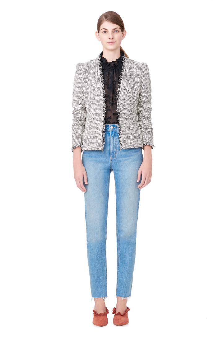 Rebecca Taylor Multi Tweed Blazer