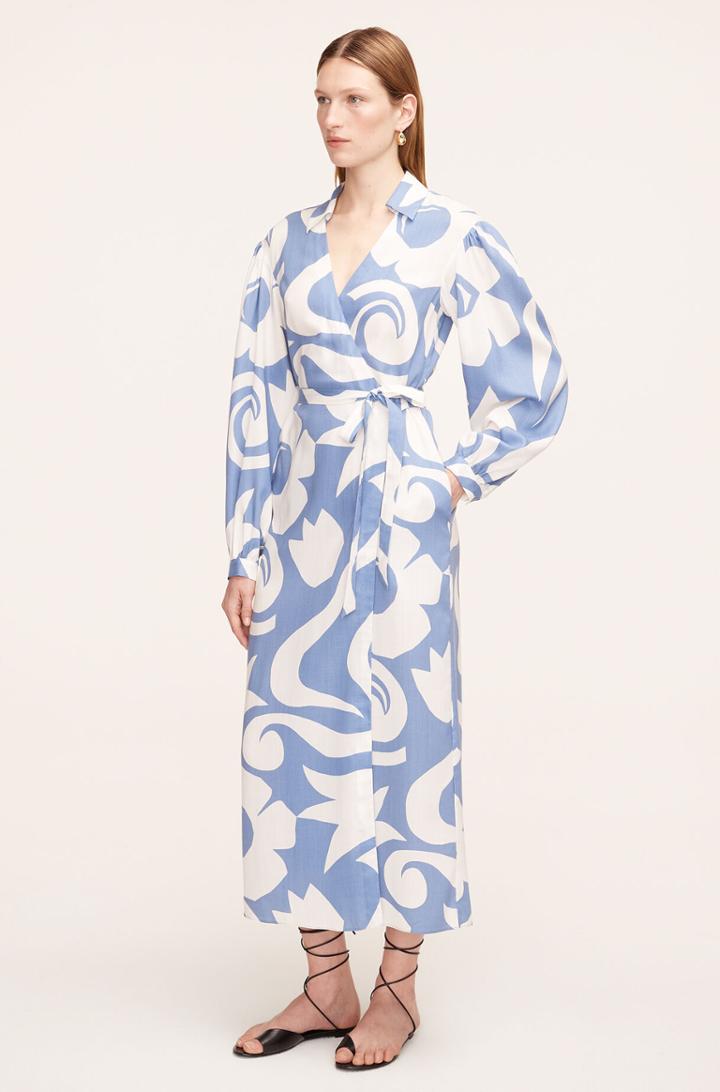 Rebecca Taylor Rebecca Taylor Silhouette Fleur Long-sleeve Wrap Dress