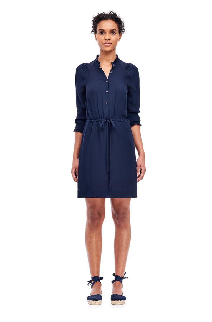 Rebecca Taylor Silk Georgette Shirt Dress