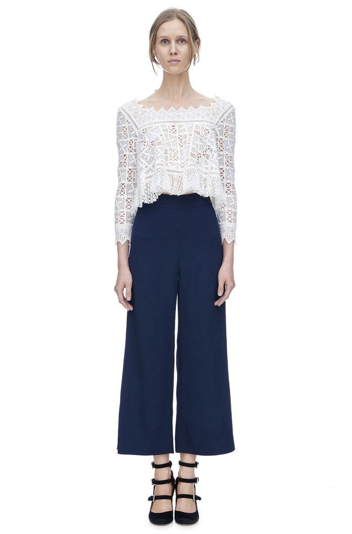 Rebecca Taylor Rebecca Taylor Wide Leg Pant 8 Navy