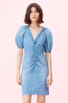 Rebecca Taylor Rebecca Taylor La Vie Drapey Denim V-neck Dress