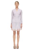 Rebecca Taylor Rebecca Taylor Long Sleeve Clip Mix Dress 2 Violet Haze