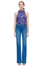 Rebecca Taylor Rebecca Taylor Sleeveless Kyoto Floral Top 4 Ink Blue