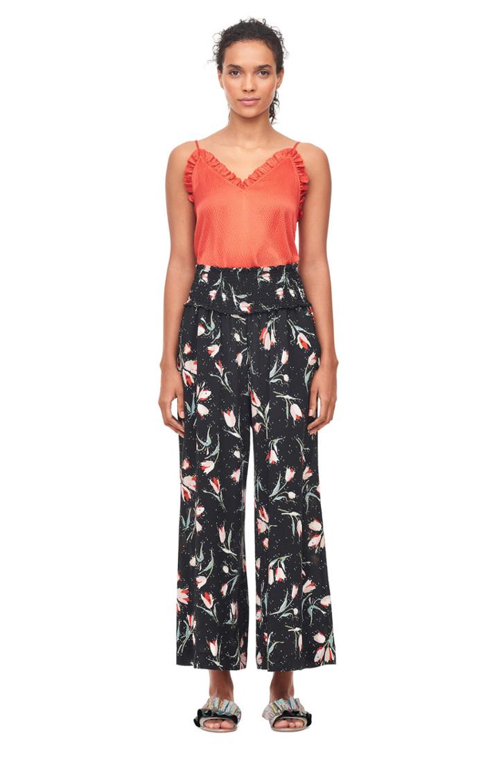 Rebecca Taylor Ikat Tulip Silk Pant