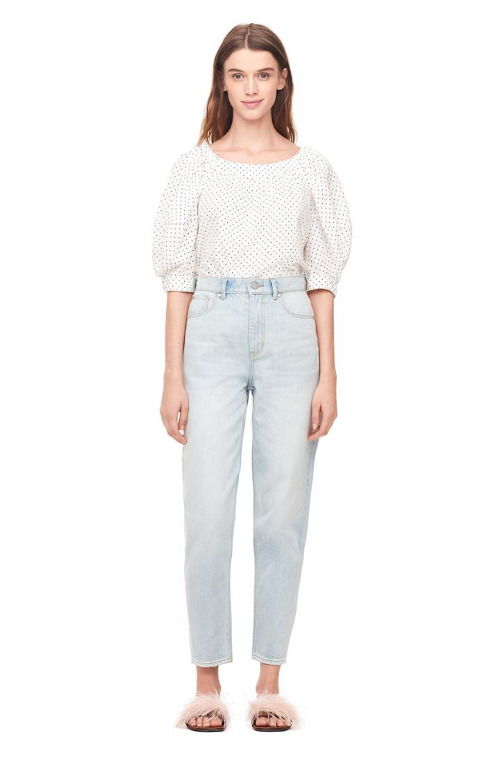 Rebecca Taylor La Vie Dahlia Dot Top