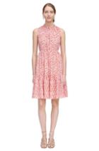 Rebecca Taylor Rebecca Taylor Sleeveless Provence Block Dress 10 Red Combo