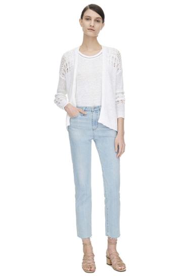 Rebecca Taylor Rebecca Taylor Textured Knit Cardi M Sea Salt