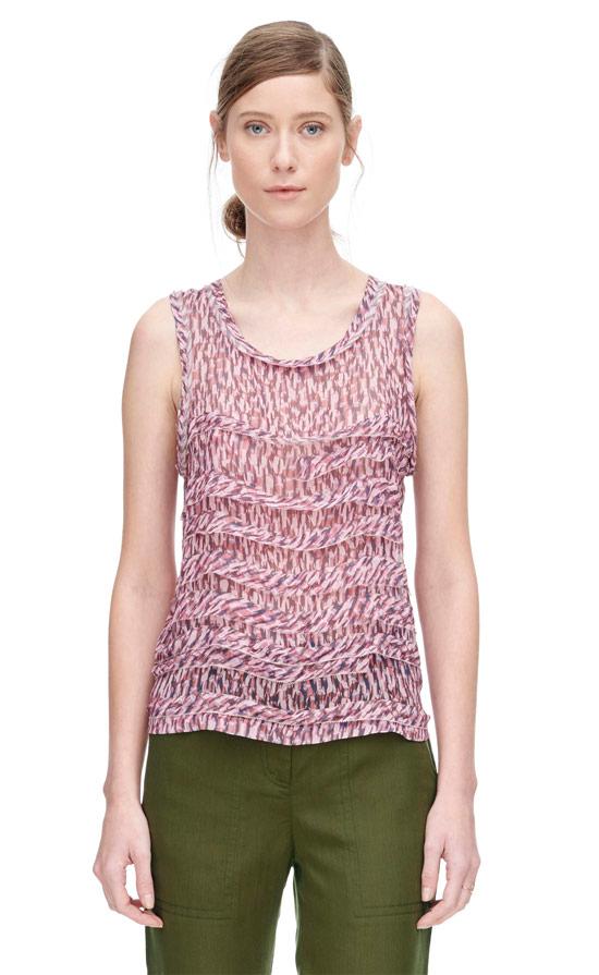 Rebecca Taylor Rebecca Taylor Sleeveless Batik Mirage Print Top
