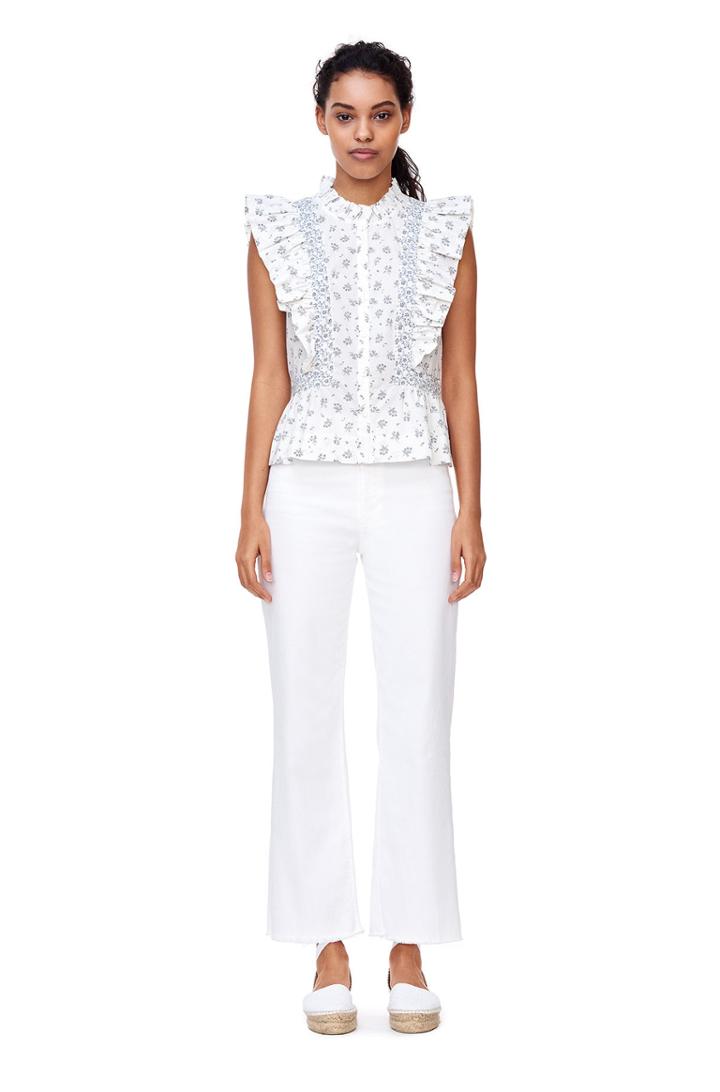 Rebecca Taylor La Vie Breeze Print Top
