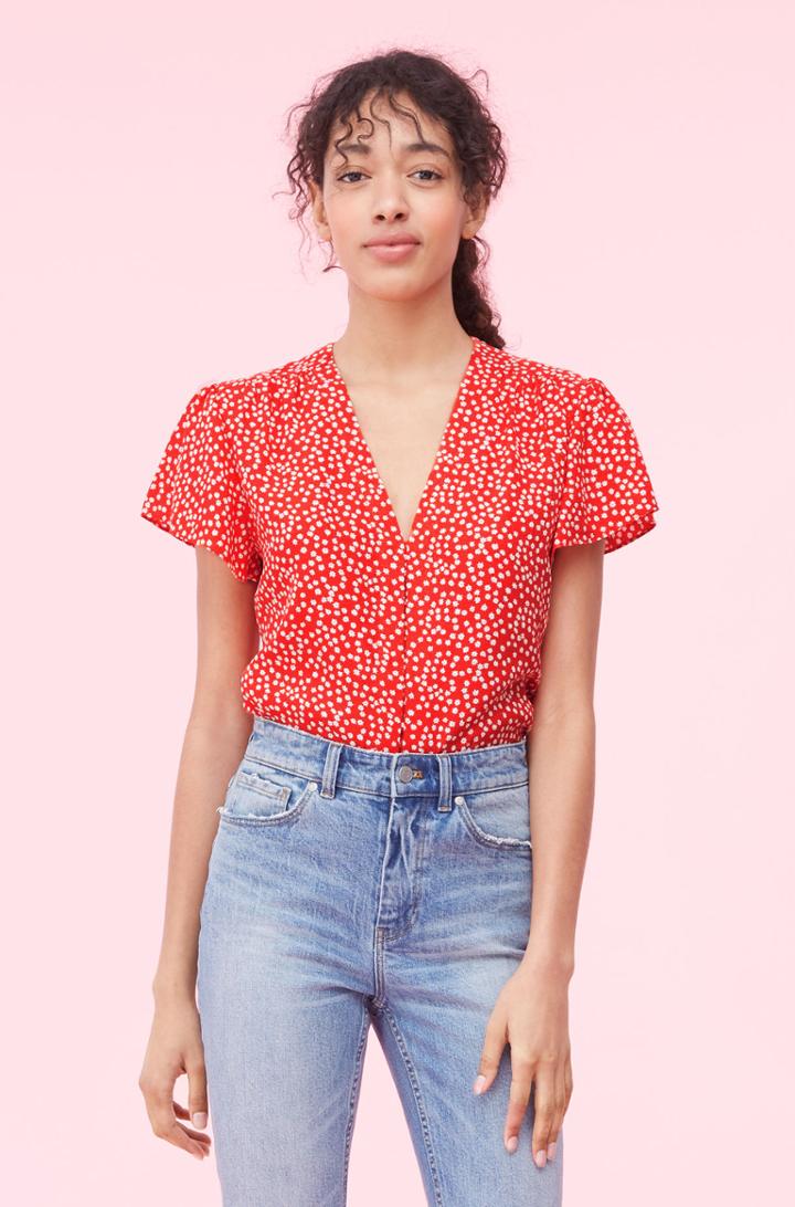Rebecca Taylor Rebecca Taylor Malia Floral Jacquard Top