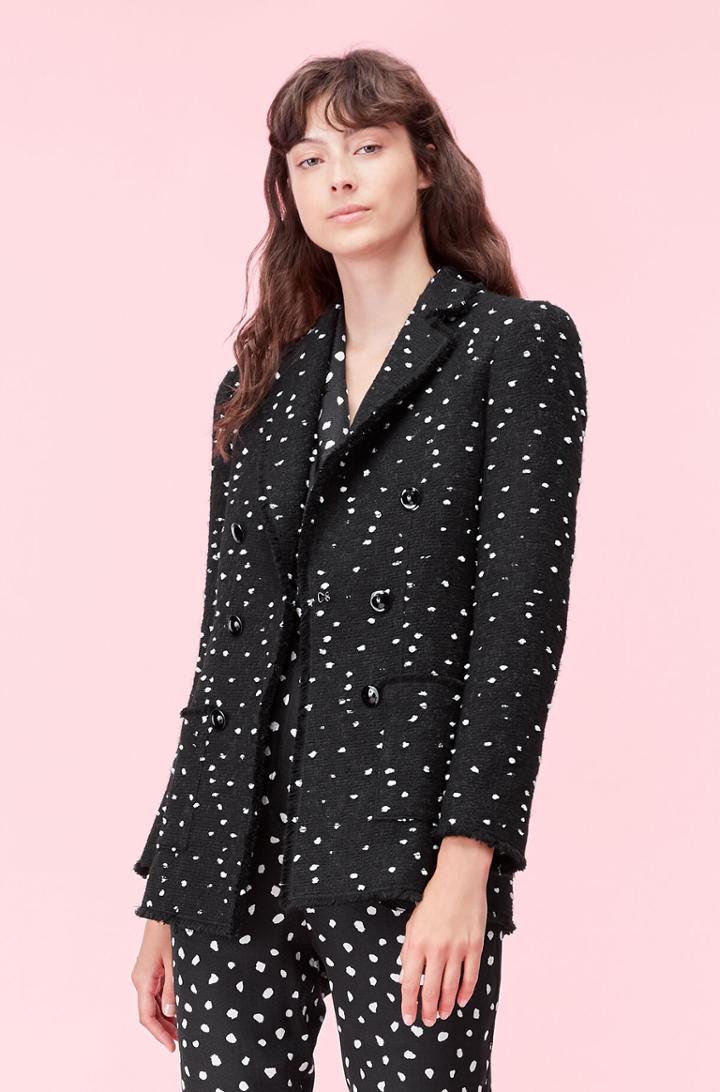 Rebecca Taylor Rebecca Taylor Boucle Dot Tweed Blazer