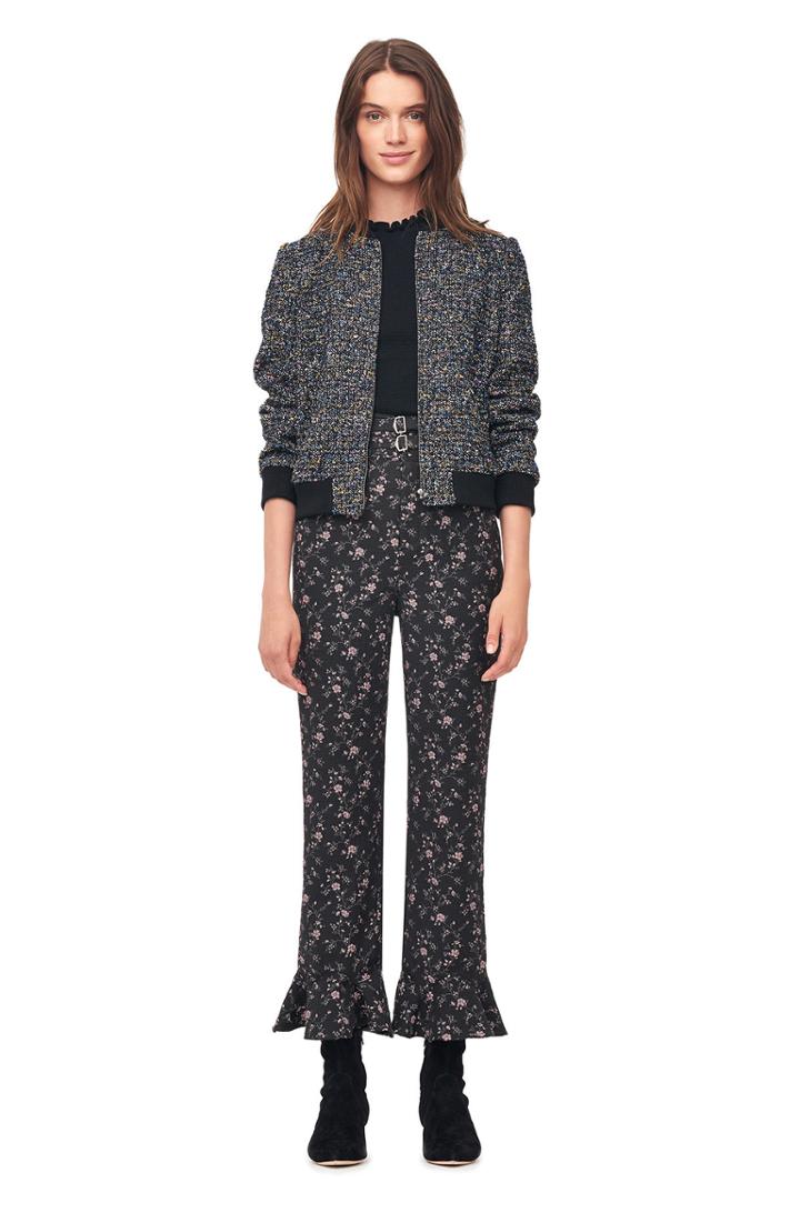 Rebecca Taylor Multi Tweed Bomber Jacket