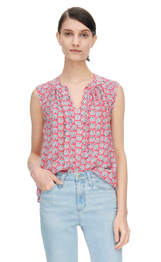 Rebecca Taylor Rebecca Taylor Sleeveless Amanda Print Top
