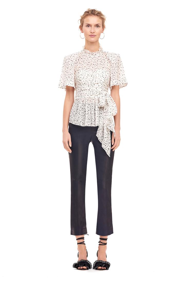 Rebecca Taylor Scattered Star Print Wrap Top