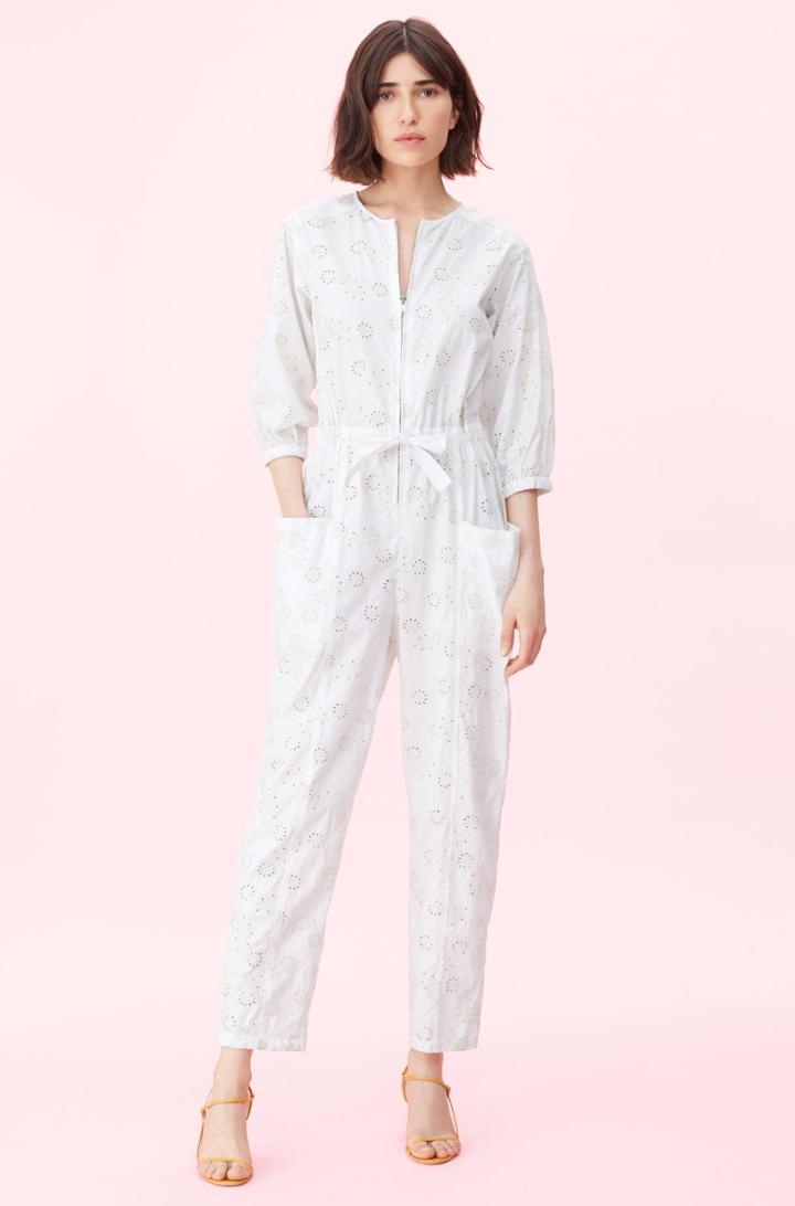 Rebecca Taylor Rebecca Taylor La Vie Paisley Eyelet Poplin Jumpsuit