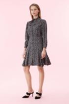 Rebecca Taylor Mini Cheetah Silk Jacquard Dress