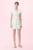 Rebecca Taylor Rebecca Taylor Lurex Stripe V-neck Dress