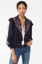 Rebecca Taylor La Vie Toile Fleur Velour Jacket
