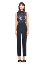 Rebecca Taylor Crepe Pleat Front Pant