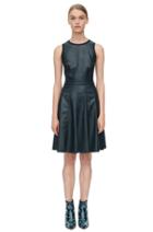 Rebecca Taylor Rebecca Taylor Sleeveless Vegan Leather Dress 4 Black