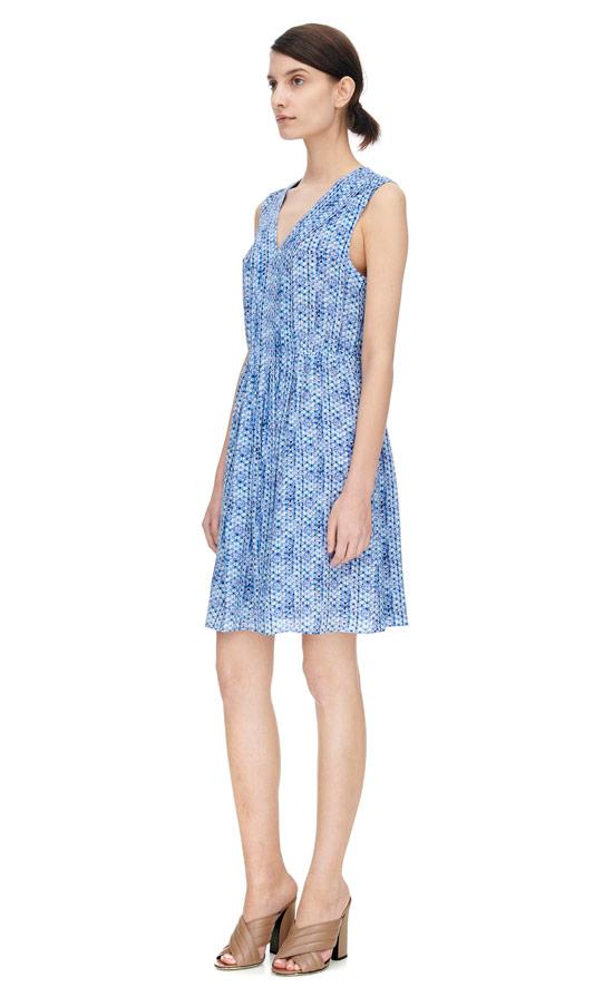 Rebecca Taylor Rebecca Taylor Sleeveless Shibori V-neck Dress