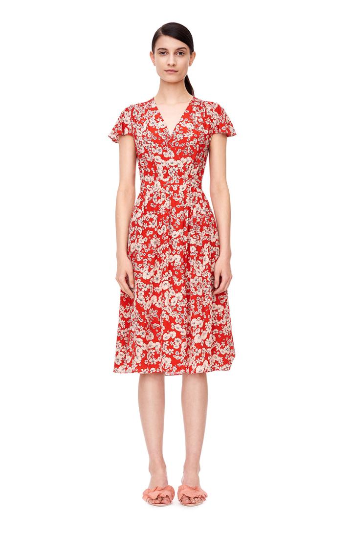 Rebecca Taylor Short Sleeve Cherry Blossom Dress