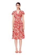 Rebecca Taylor Short Sleeve Cherry Blossom Dress