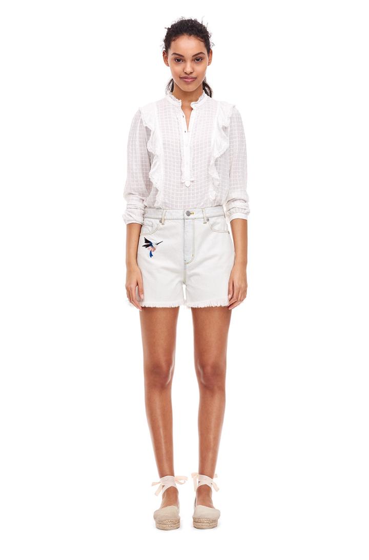 Rebecca Taylor La Vie Bird Patch Short
