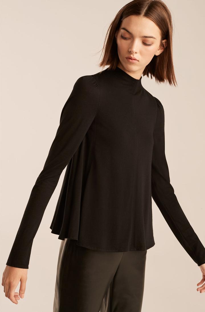 Rebecca Taylor Rebecca Taylor Mock Neck Trapeze Top
