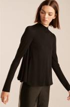 Rebecca Taylor Rebecca Taylor Mock Neck Trapeze Top
