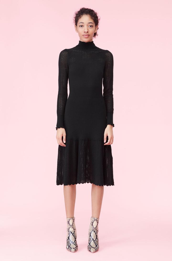 Rebecca Taylor Rebecca Taylor La Vie Pointelle Turtleneck Dress