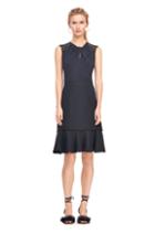 Rebecca Taylor Luna Script Lace Back Tweed Dress
