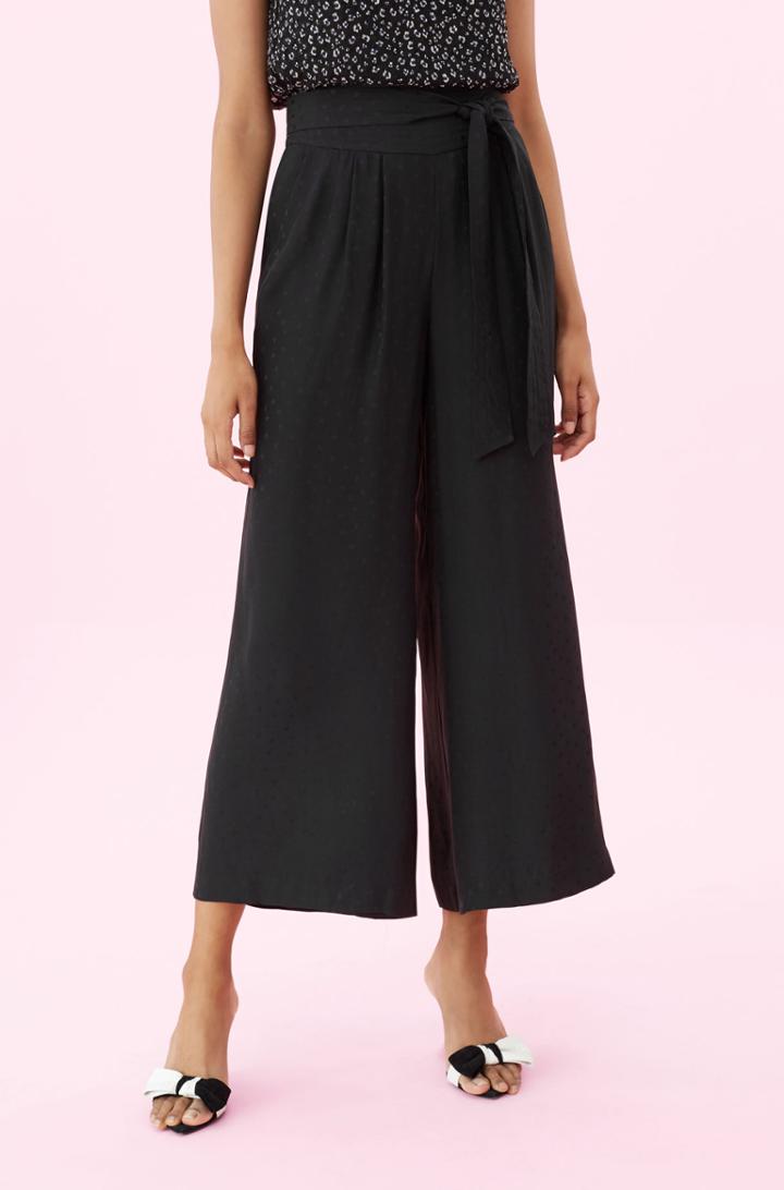 Rebecca Taylor Heart Jacquard Silk Pant