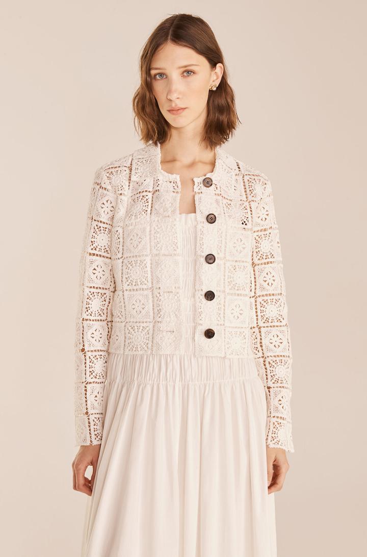 Rebecca Taylor Rebecca Taylor Macramé Lace Shirt Jacket