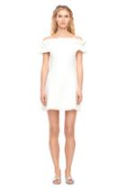 Rebecca Taylor Off-the-shoulder Slub Suiting Dress