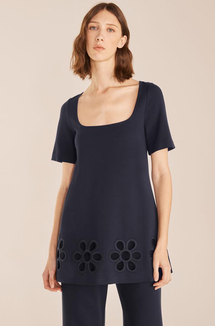 Rebecca Taylor Rebecca Taylor Embroidered Cutout Tunic
