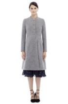 Rebecca Taylor Rebecca Taylor Wool Chain Coat 0 Grey Melange