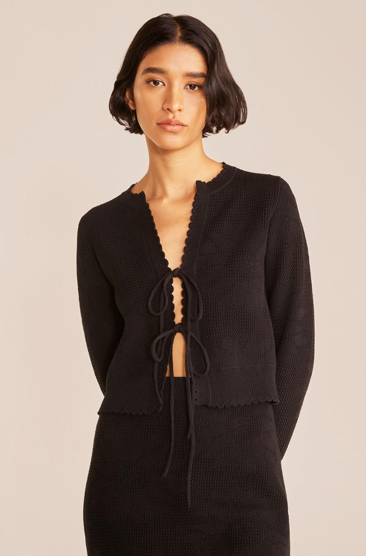 Rebecca Taylor Rebecca Taylor Sunflower Ribbon-tie Cardigan