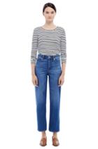 Rebecca Taylor Rebecca Taylor La Vie Striped Jersey Tee S Chalk/black