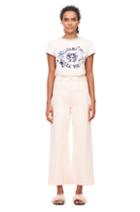 Rebecca Taylor La Vie Garment-dyed Wide Leg Jean