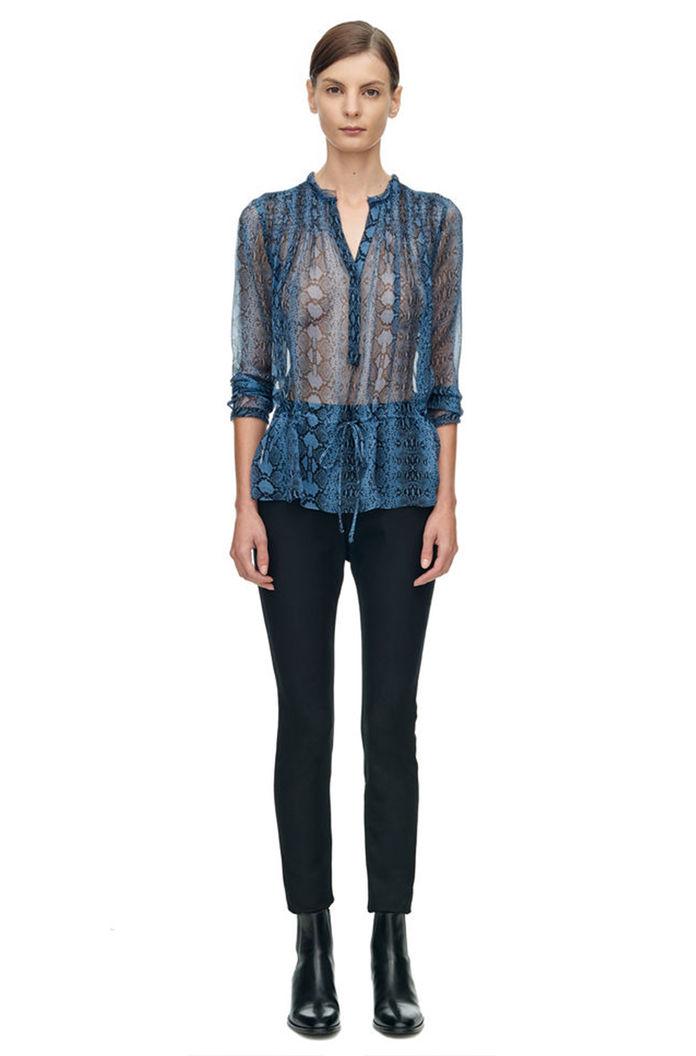 Rebecca Taylor Rebecca Taylor Long Sleeve Snake Print Top 0 Bluemarine