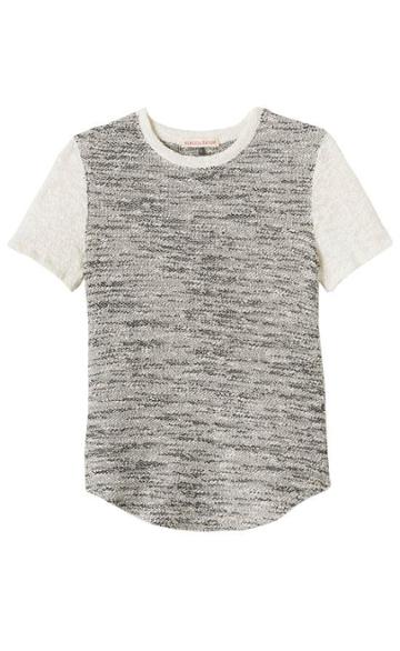 Rebecca Taylor Short Sleeve Tweed Top