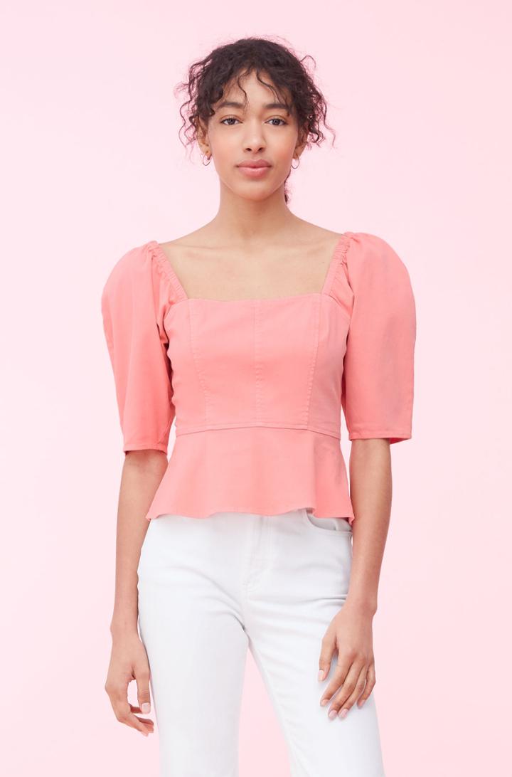 Rebecca Taylor Rebecca Taylor La Vie Cotton Linen Top