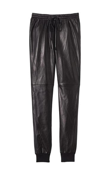 Rebecca Taylor Perforated Leather Track Pant
